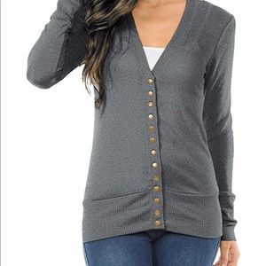 Zenana Outfitters snap front cardigan